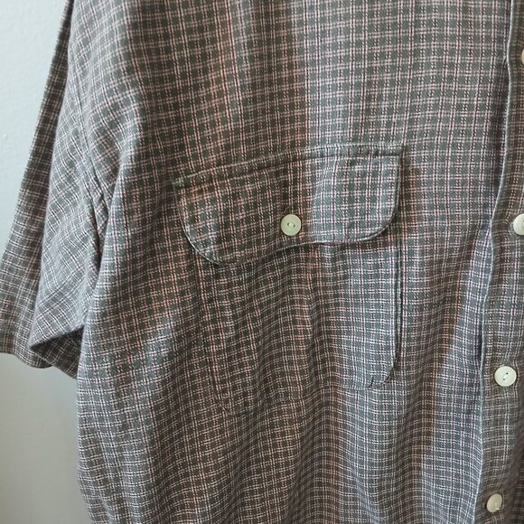 Woolrich Men's Short Sleeve Button Down Size XL 100%Cotton - Picture 5 of 13
